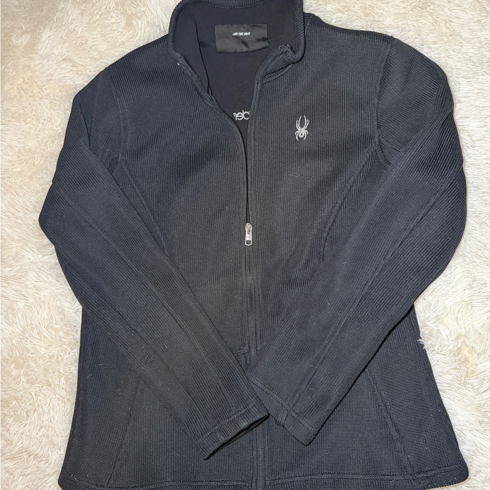 Spyder Women's Black Full-Zip Utility Jacket with Logo